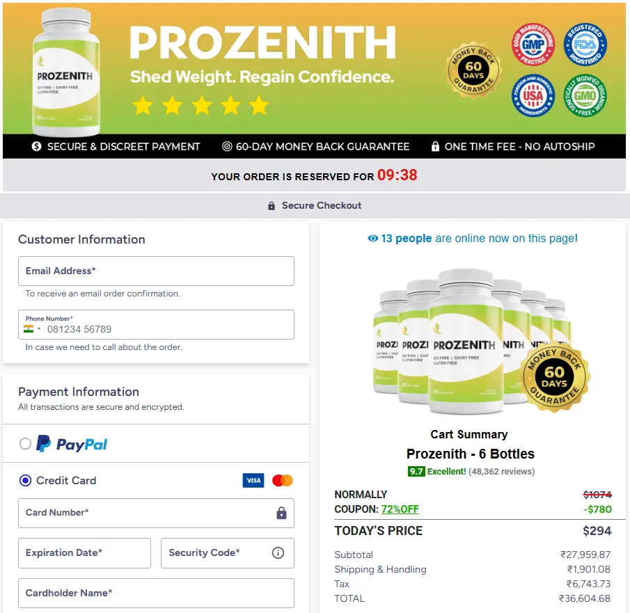 Prozenith Purchase
